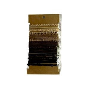 20 pcs Boho Style Hair Ties, Coffee Color